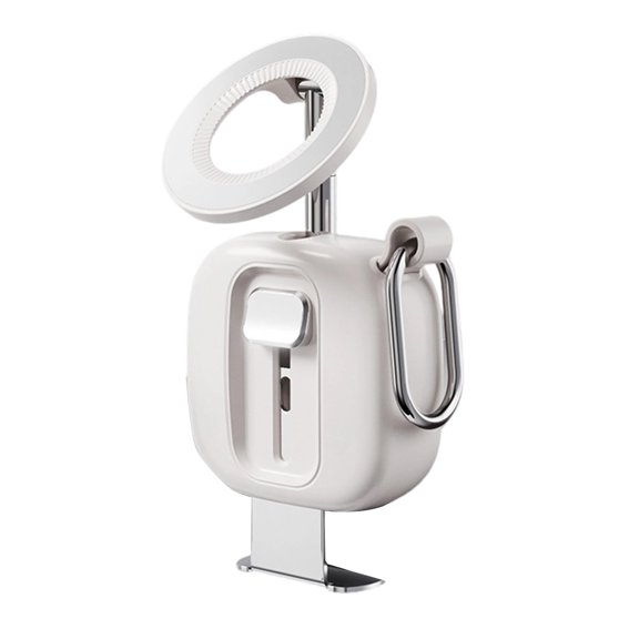 Phone Stand Support With 720° Rotation Foldable Carabiner Clip Suitable For Stable Hands Less Viewing