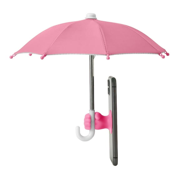 Phone Sun Shade Umbrella - Anti-Reflective UV Blocking Screen Cover with Adjustable Suction Cup Stand, Universal Glare Protection for Outdoor Photography & Video Recording