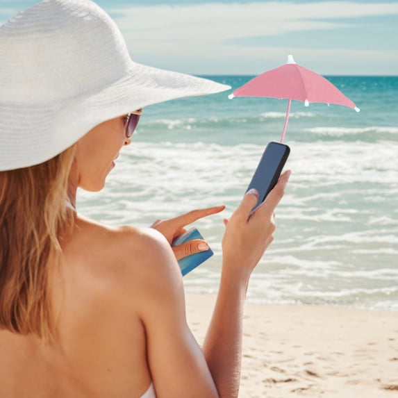 Phone Sun Umbrella for Mobile – Magnetic Mini Umbrella for Cell Phone Shade – Portable Sun Glare Protector for Outdoor Use – 1 Pack