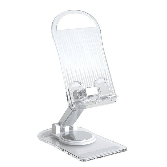Phone Tablet Holder Support for Watching Video Live Multifunction Clear Folding Holder Phone Stand 360 Degree Rotating