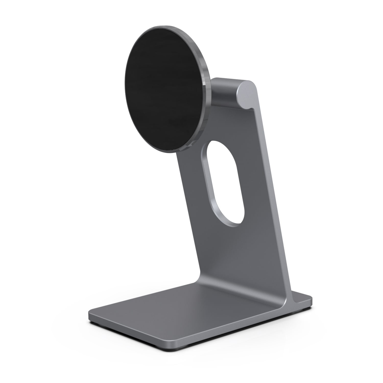 Phone/Tablet Magnetic Stand Desk, Allytech Desktop Cell Phone Holder, Tilt Adjustable for Office/Home Smartphone Stand for Tabletop, Gray