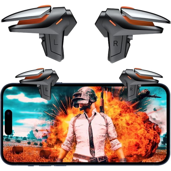 Phone Triggers for PUBG Mobile, New Version Gaming Mobile/Call of Duty/Knives Out/Rules Survival, Sensitive Shoot & Aim Trigger Compatible with iPhone Android