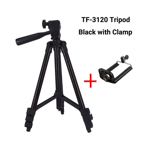 Phone Tripod & Camera Tripod, Aluminum Stand with 360 Ball Head with U-Mount Bracket Included, Multi-Angle Holder for Live Stream, Selfies & Video Recording