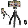 thumbnail image 1 of Phone Tripod, Portable and Flexible Tripod with Wireless Remote and Clip, Cell Phone Tripod Stand for Video Recording GMA036, 1 of 3