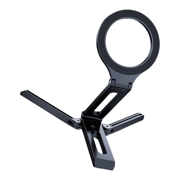 Phone Tripod Stand, Aluminum Tripod Foldable Strong Phone Stand, Multple Angles Adjustment Selfier