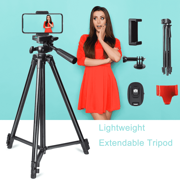 UEGOGO Phone Tripod with Remote & Clip for iPhone/Android/Camera, Live/Vlog/Selfies