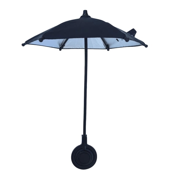 Phone Umbrella Stand - Magnetic Retractable Mini Sun Umbrella for Mobile Screen Glare | Portable Sunscreen UV Protection Travel Phone Accessory, Waterproof