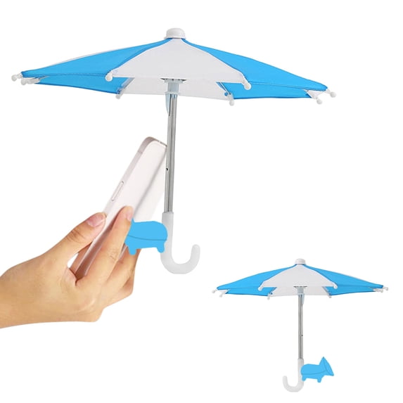 Phone Umbrella with Suction Cup Stand Umbrella for Phone with Universal Adjustable Phone Holder Phone Umbrella for Sun Outdoor Phone Sun Blocker Phone Shade Cover