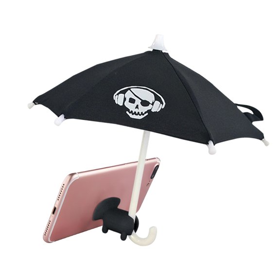 Phone Umbrella Suction Cup Stand, Universal Adjustable Piggy Stand with Umbrella, Anti-glare Sun Shade Cover Sun Shield Cell Phone Holder, Photo Shutter Cover Sunshade