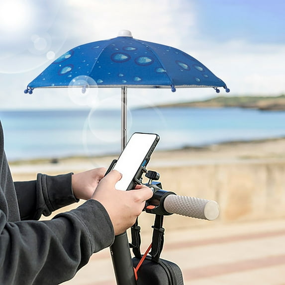 Phone Umbrella for Sun - Universal Adjustable Cute Stand With Piggy Suction Cup, Miniature Doll Umbrellas, Multicolor Mini Umbrellas Small Rainy Umbrella, Outdoor Anti-reflective