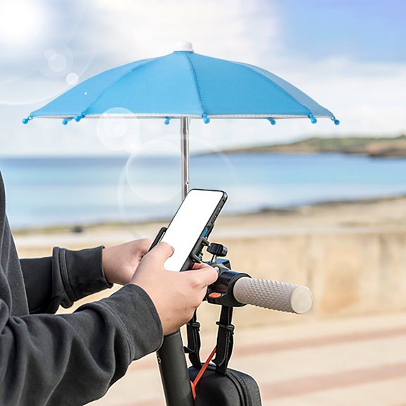 Phone Umbrella for Sun - Universal Adjustable Cute Stand With Piggy Suction Cup, Miniature Doll Umbrellas, Multicolor Mini Umbrellas Small Rainy Umbrella, Outdoor Anti-reflective