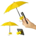 thumbnail image 1 of Phone Umbrella for Sun, Universal Adjustable Cute Stand With Piggy Suction Cup, Outdoor Anti-reflective Glare Blocking Cell Phone Sun Shade(Yellow), 1 of 6