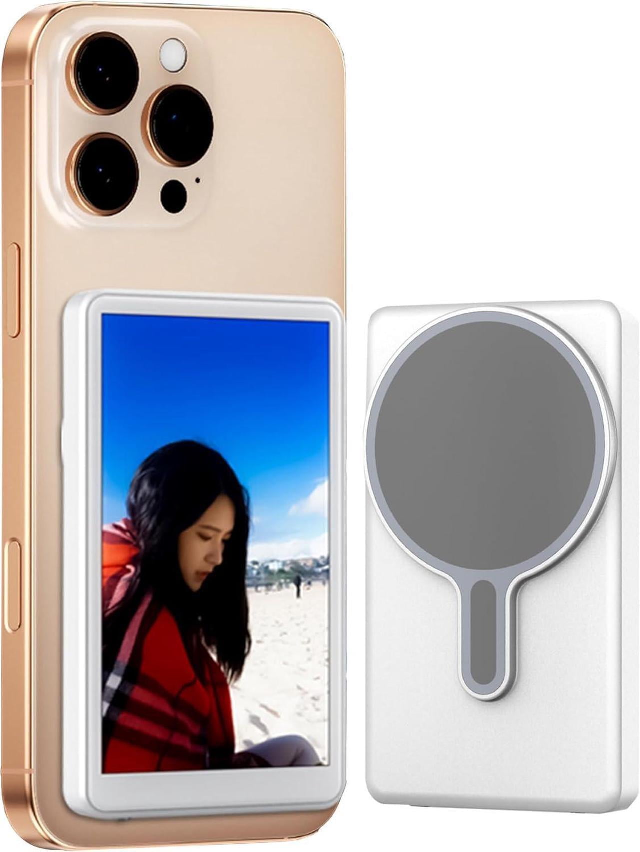 Phone Vlog Selfie Monitor Screen, Magnetic Mount for MagSafe, Rear ...