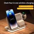 thumbnail image 1 of Phone Watch Wireless Charger with LED Light Clock Alarm For iPhone 16/15/14/13/12 Apple Watch 2-10 SE  Airpods Pro Fast Charging, 1 of 10