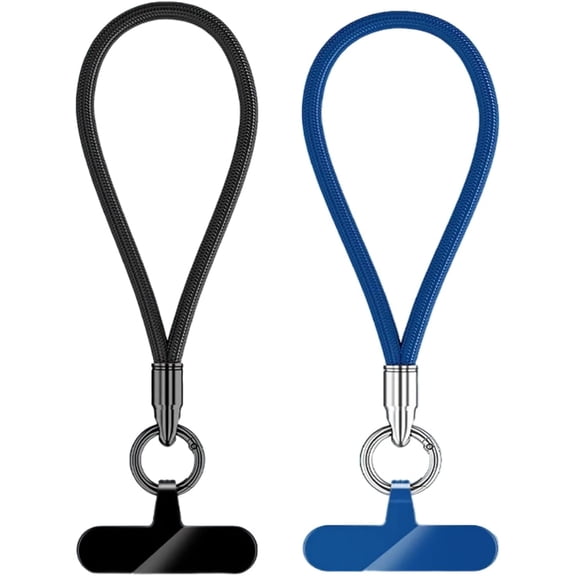 Phone Wrist Strap 2 Pack, Anti-Drop Phone Lanyard with Connector Tab, Universal Detachable Phone Strap