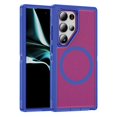 thumbnail image 1 of Phone case Compatible with Samsung Galaxy S23 Ultra Magnetic Case [Compatible with MagSafe] Tough Rugged Matte Slim Shockproof Anti-Fingerprint Anti-Scratch Protective Cover, Blue+Rose, 1 of 8