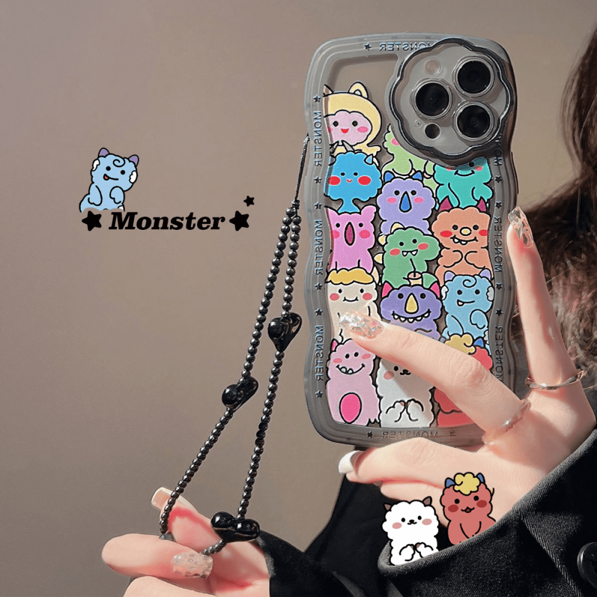 Phone case Diagonal sling rope Neck strap Chain Cute heart-shaped  electroplated Girl lady bracket Strap Necklace Silicone shockproof case for  iPhone ...