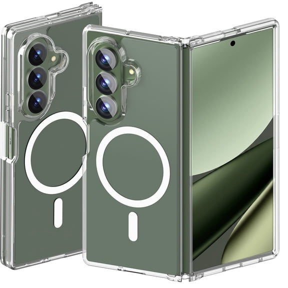 for Samsung Galaxy Z Fold 8 Ultra Case, [Fit for Magsafe], Military Grade Drop Protection, Translucent Matte Shockproof Magnetic Phone Cover for Galaxy Z Fold8 Ultra, Clear