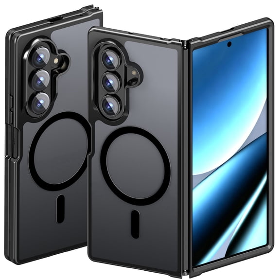 for Samsung Galaxy Z Fold 8 Ultra Case, [Fit for Magsafe], Military Grade Drop Protection, Translucent Matte Shockproof Magnetic Phone Cover for Galaxy Z Fold8 Ultra, Black