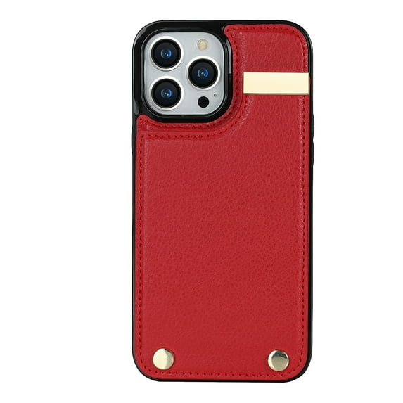Phone case for iPhone15promax/14plus/13/12/11 business style card holder phone leather cover