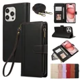 thumbnail image 1 of Phone case suitable for OPPO A92 phone case with card slot wallet, stylish PU leather magnetic flip zipper phone case, 1 of 5