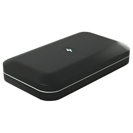 PhoneSoap UV Sanitizer Kit with Dual Charger Box, Black, 1 Count