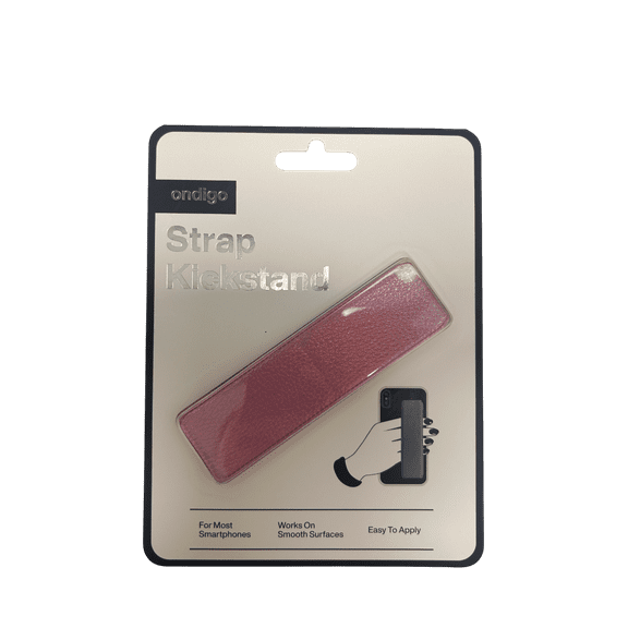 PhoneStrap Kickstand, Secure Grip, Hands Free Stand in One, Durable, Compact Strap Holder for Phones, Ideal for Video Viewing, Calls, On the Go Use, Stylish, Functional Accessory, Pink