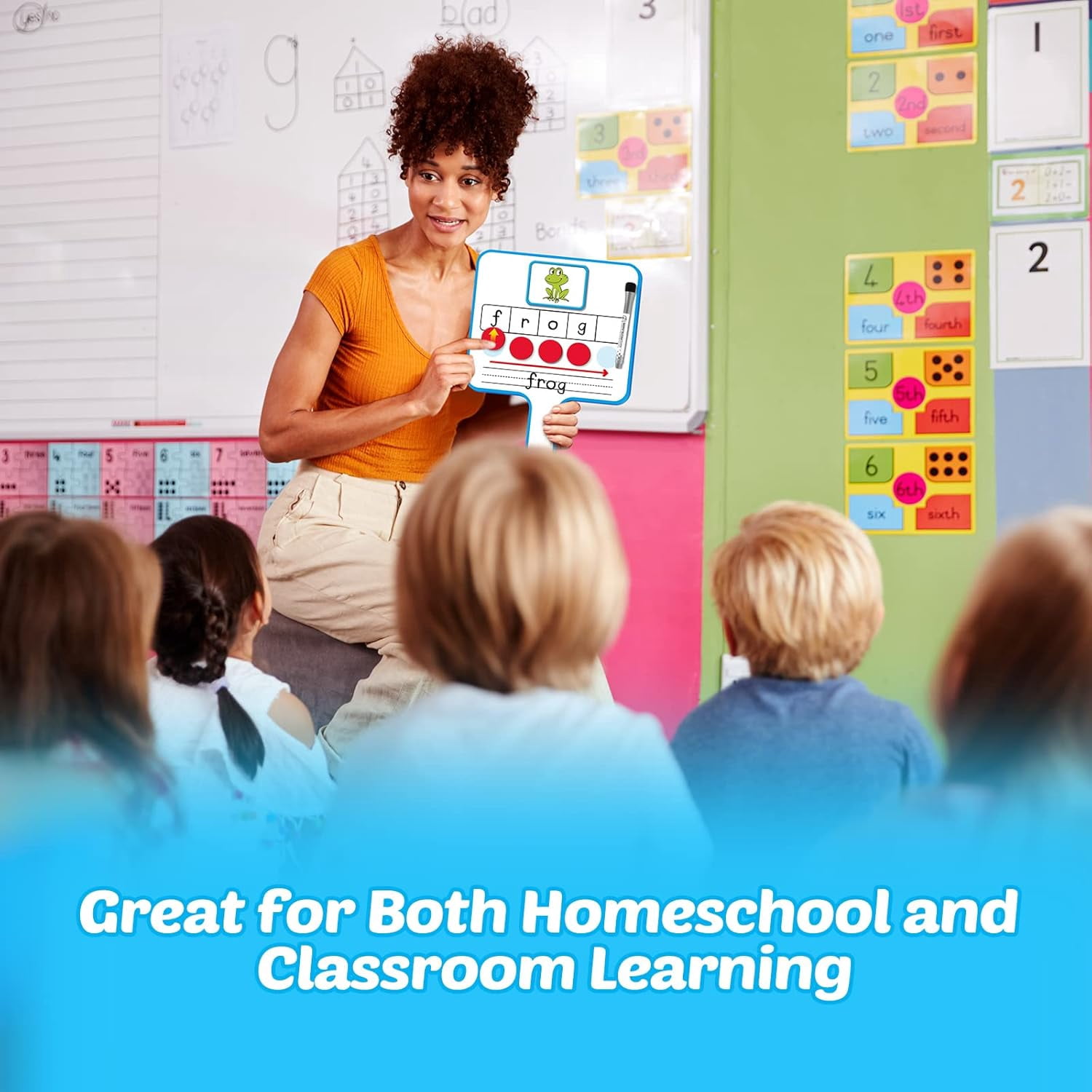Phonemic Awareness,Speech Therapy Magnetic Dry Erase Board Phonics Game, Elkonin Box Preschool Kindergarten Classroom Must Have,Letter Sound Science Reading Manipulative Homeschool Supplies