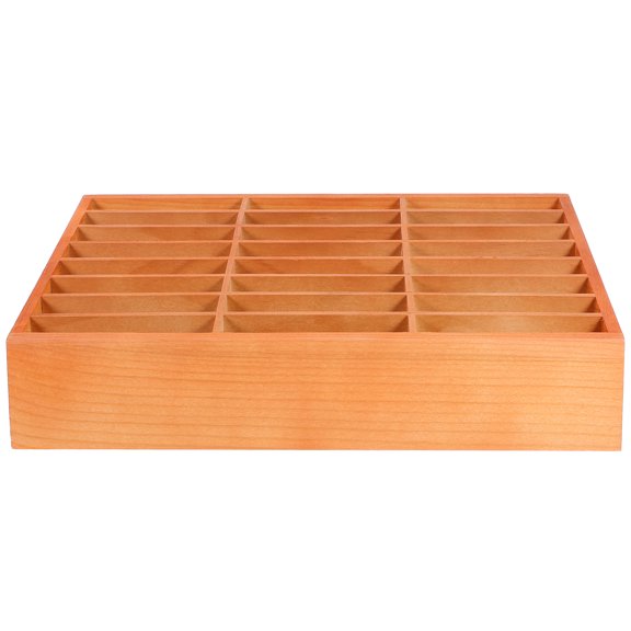 MEIBUTYUP Wooden Classroom Phone Organizer Simple Style Chocolate Color Desk Storage 1 Set