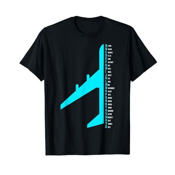 Phonetic Alphabet Pilot Airplane Funny Aviator Lover T-Shirt