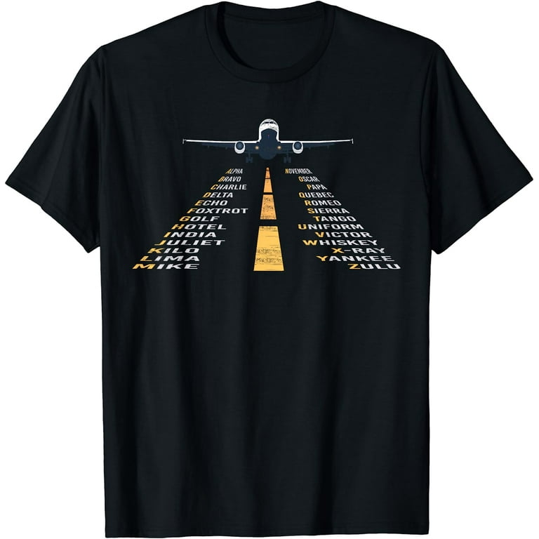 Phonetic Alphabet T-Shirt | Pilot Cadet Airplane Shirt Phonetic Alphabet T-Shirt | Pilot Cadet Airplane Shirt