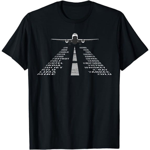 Phonetic Alphabet T-Shirt | Pilot Cadet Airplane Shirt