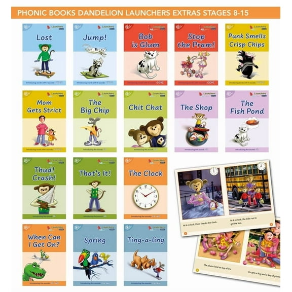 Phonic Books Beginner Decodable: Phonic Books Dandelion Launchers Extras Stages 8-15 Lost (Blending 4 and 5 Sound Words, Two Letter Spellings Ch, Th, Sh, Ck, Ng): Decodable Books for Beginner Readers