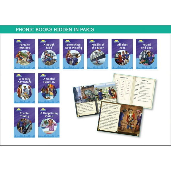 Phonic Books Catch-Up Decodable Readers: Phonic Books Hidden in Paris : Decodeable Books for Catch-Up (Paperback)