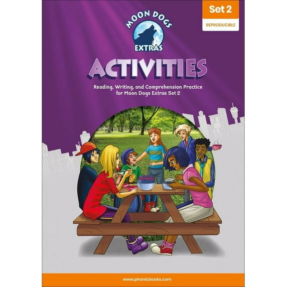 Phonic Books Catch-Up Decodable Readers: Phonic Books Moon Dogs Extras Set 2 Activities : Photocopiable Activities Accompanying Moon Dogs Extras Set 2 Books for Older Readers (CVC Level, Alternative Consonants and Consonant Diagraphs) (Paperback)