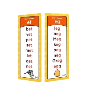Phonics Flash Cards, 117 Groups 900+ Rhyming Words English Learning Cards for Language Study