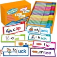 Phonics Flash Cards Set, 30 Read & Rhyme Flip Books for Kids, Learn to ...