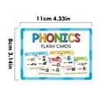 Phonis Table Phonics Flash Cards Set Early Reading Alphabet Sound Cards for Home ...