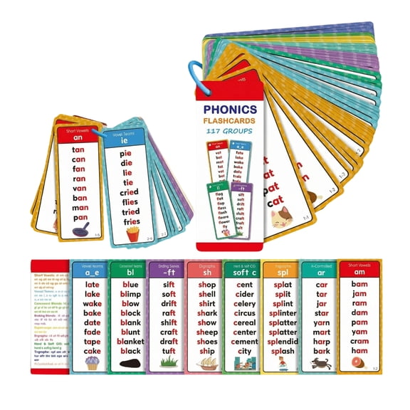 Phonics Flashcards For Youngs 60 Pieces Early Literacy Learning Cards For Babies