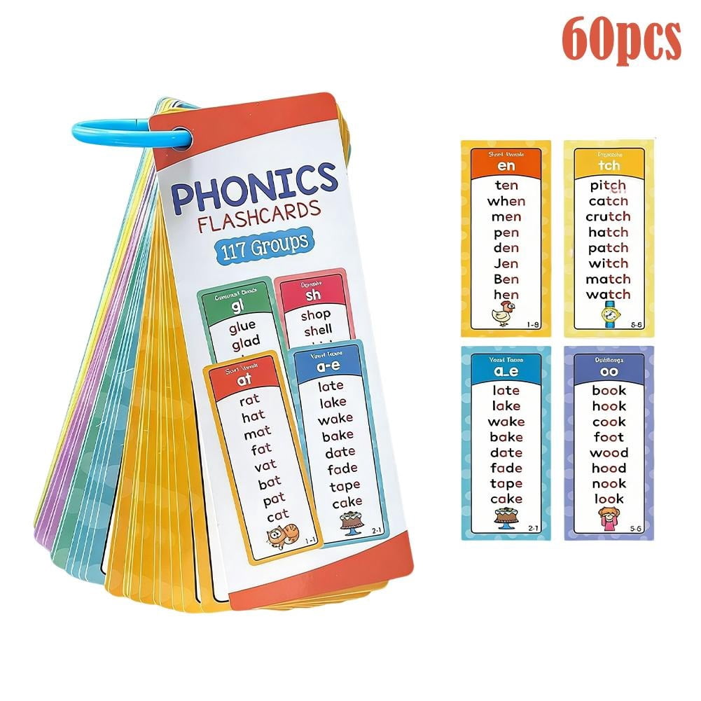 Sound Groups Phonics Flashcards Set, 117 Sound Groups 900+ Rhyming Words for Kids ...