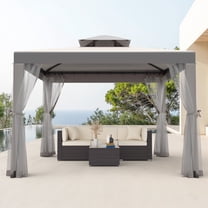 Phonjoroo Patio Gazebo Tent 10' x 10', Outdoor Canopy Shelter