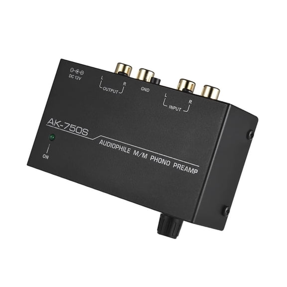 Phono Preamp AK-750S Stereo Preamplifier Turntable Front Amplifier With RCA Input / Output And Level Control
