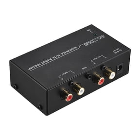 Phono Preamp Preamplifier US Standard Plug Accessory Durable Portable for Converting Phono Signal to Level Signal Compact Professional