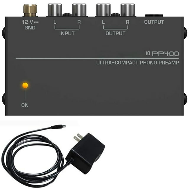 Phono Turntable Preamp Mini Electronic Audio Stereo Phonograph Preamplifier with RCA Input