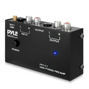 Phono Turntable Preamp, Mini Electronic Audio Stereo Phonograph Preamplifier with RCA Input, RCA Output And Low Noise Operation, Powered by 12 Volt DC Adapter, Improves Sound Performance