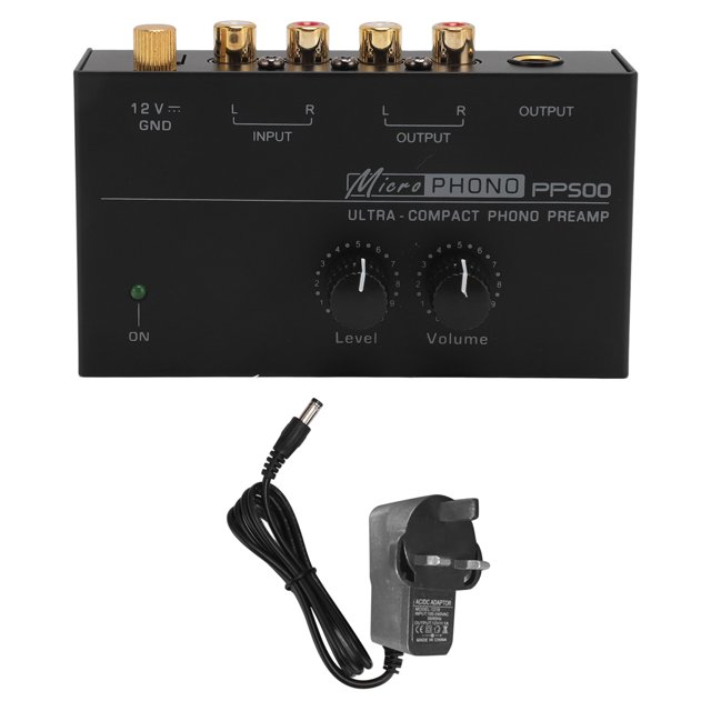 Phono Turntable Preamp Ultra Low Noise Independent Volume Control