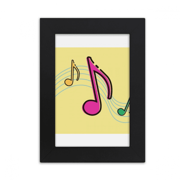 Phonogram Stave Musical Desktop Photo Frame Picture Display Art Painting Exhibit