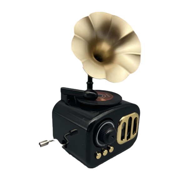 Phonograph Gramophone Music Box Retro Record Player Injection Mold Material for Bedroom Living Room
