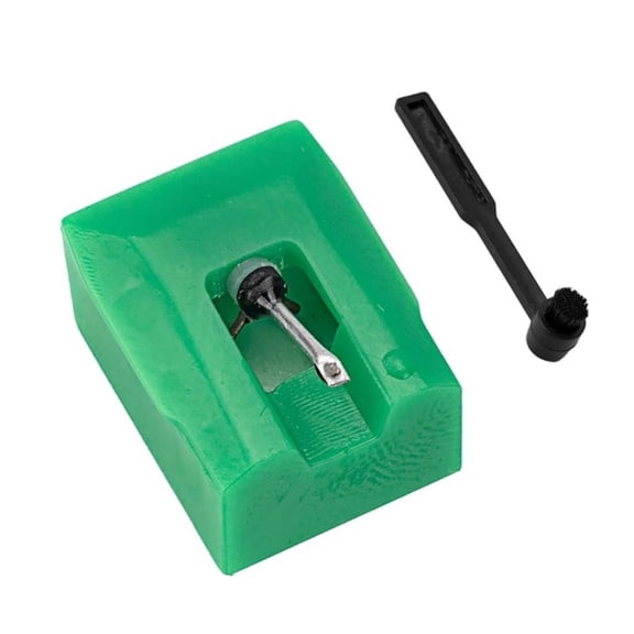 Phonograph Part Replacement Needle with Brush Plastic Texture for Record Players