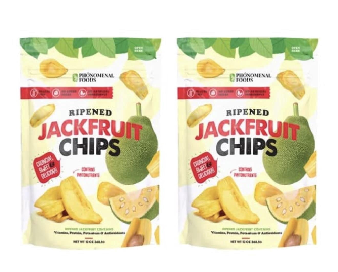 Phonomenal Foods Ripened Jackfruit Chips, Sweet & Delicious, 13 oz